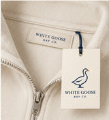 White Goose Bay Half Zip — Coastal Ivory