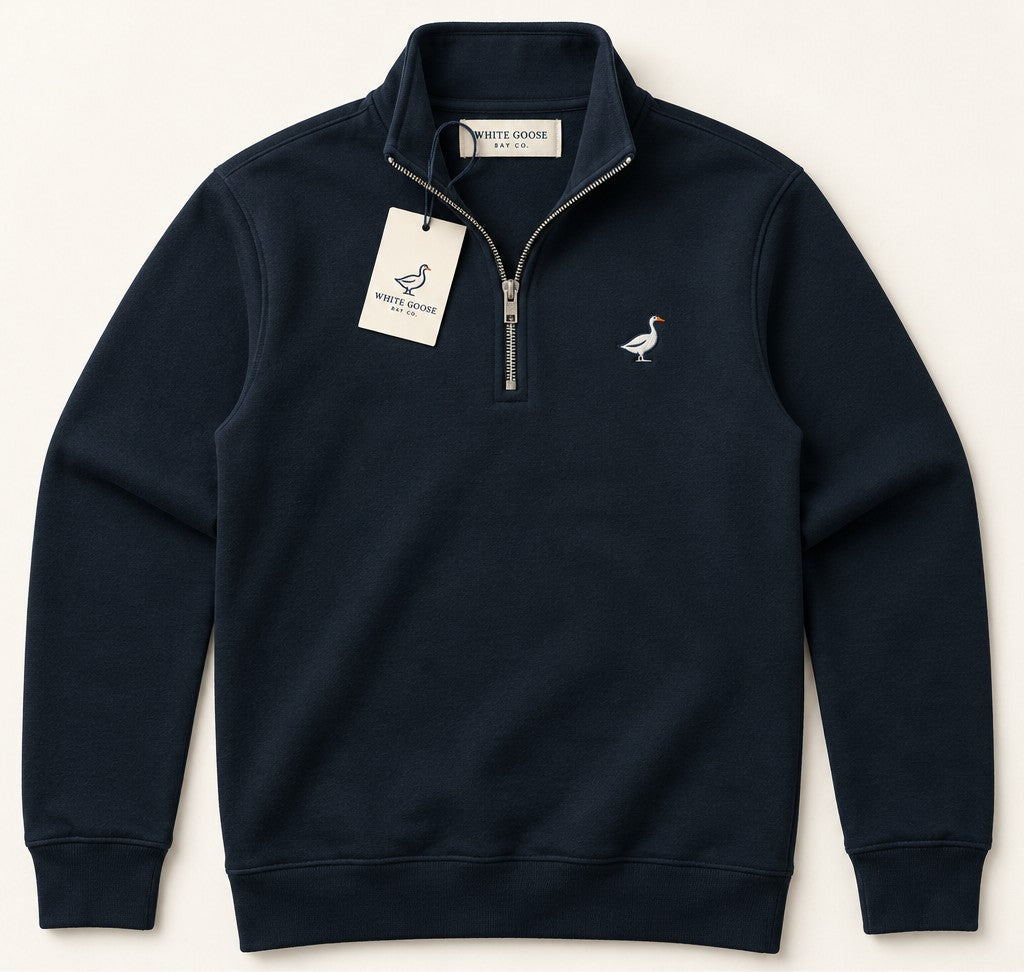 White Goose Bay Half Zip — Harbor Navy